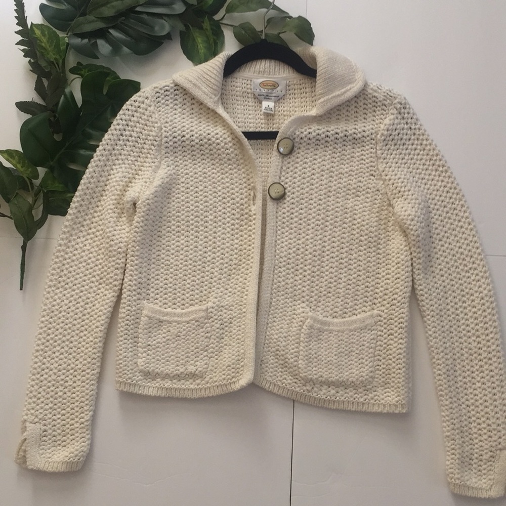 Talbots Cable Knit Cardigan